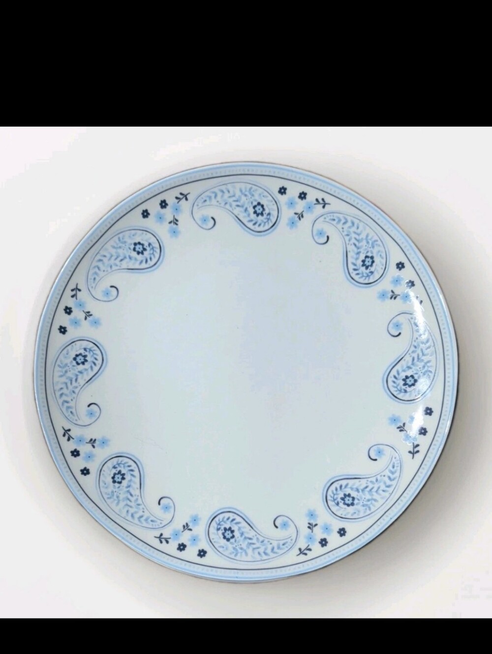 Dolly Parton Blue Paisley Stoneware Dinner Plates